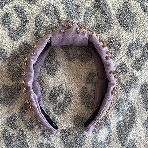 Lele Sadoughi mixed crystal woven headband